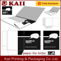 custom the paper file folder with flap, pvc folder, pp folder in China for many years